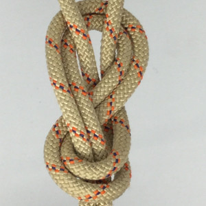 UTILITY ROPE | STATIC | 7 MM | TAN W RED TRACER | Sold by the linear foot |