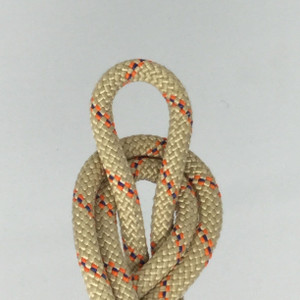 UTILITY ROPE | STATIC | 7 MM | TAN W RED TRACER | Sold by the linear foot |