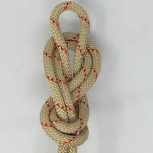 UTILITY ROPE | STATIC | 7 MM | TAN W RED TRACER | Sold by the linear foot |