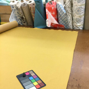 7.25 Yard Piece of Sunbrella Linen Bar Stripe Stone | Furniture Wght Fabric |54| BTY | 145271-0006