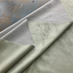 Obsession in Pistachio | Solid Pale Green | Microsuede Upholstery Fabric | Heavy Weight | 54" Wide | By the Yard