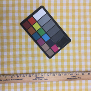 Allegro in Yellow | Heavy Weight Upholstery Fabric | Canvas Check in Yellow / White | 54" Wide | By the Yard