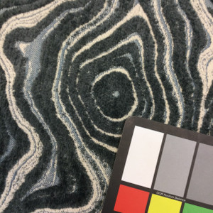 Angora in Smoke | Jacquard Upholstery Fabric | Contemporary Abstract in Gray / Blue / Beige | 54" Wide | By the Yard