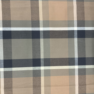 Kingston in color Truffle | Plaid | Tan / Gray | Medium Weight Upholstery / Drapery Fabric | 54" Wide | By the Yard