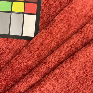 Aiken in color Sienna Red | Chenille Microfiber Upholstery Fabric | 54" Wide | By the Yard