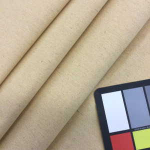 Vangogh in Color Sunflower | Flecked Soft Yellow Canvas | Upholstery / Slipcover Fabric | 54" Wide | By the Yard