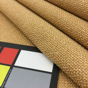 Hardy in Flax | Heavyweight Upholstery Fabric | Golden Yellow Basketweave | 54" Wide | By the Yard