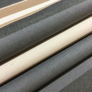 Jumbo  Stripes Charcoal Brown  60 Inch Furniture Weight Indoor / Outdoor Acrylic Canvas Upholstery Fabric