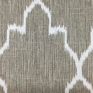 5 Yard Piece of Taupe Ikat Drapery & Curtain Fabric By The Yard