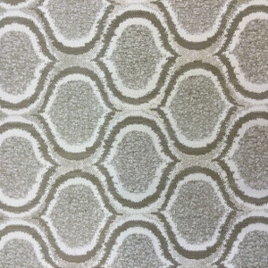 Proximity in color Cafe | Ogee Ikat in Taupe / Beige / Bronze | Heavyweight Upholstery / Slipcover Fabric | Jacquard | 54" Wide | By the Yard