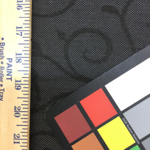 Silver Black Floral |   60 Inch Furniture Weight Indoor / Outdoor Acrylic Canvas Upholstery Fabric