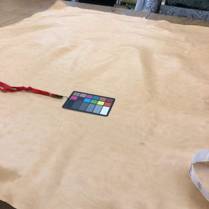 1.75 Yard Piece of Light Tan Faux Leather Upholstery Vinyl Fabric | 54" | By the Yard