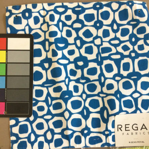 Sean in Royal | Abstract Blue and White | Upholstery Fabric | Regal Fabrics Brand | 54" Wide | By the Yard