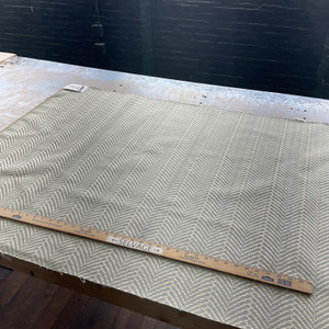 Dion in Mineral | Modern Chevron Blue / Beige | Upholstery Fabric | Regal Fabrics Brand | 54" Wide | By the Yard