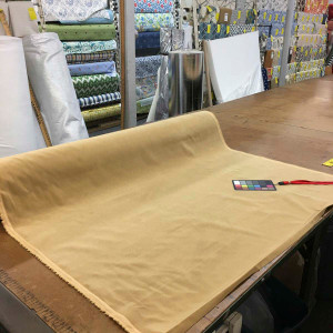 1.55 Yard Piece of Tan Velvet Fabric Upholstery Luxury Robert Allen FOREVER VELVET CAMEL