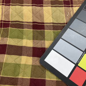 3.75 Yard Piece of Classic Plaid with Pre-Quilted Diamonds Upholstery Fabric | 54" wide | BTY