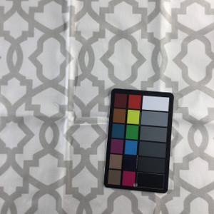 1 Yard Piece of Lattice Lt Gray / White | Home Decor Fabric | Premier Prints | 54 Wide | By the Yard