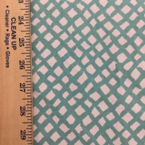 Sea Grid in Turquoise | Check in Blue / White | Upholstery / Drapery Fabric | Golding Fabrics | 54" Wide | By the Yard