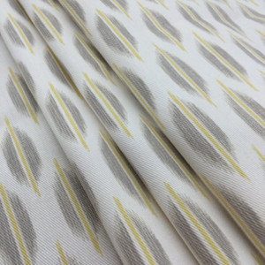 Spice Market in Putty | Ikat Dots in Taupe / Yellow | Upholstery / Drapery Fabric | Braemore | 54" Wide | By the Yard