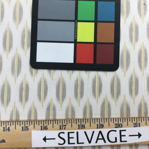 Spice Market in Putty | Ikat Dots in Taupe / Yellow | Upholstery / Drapery Fabric | Braemore | 54" Wide | By the Yard