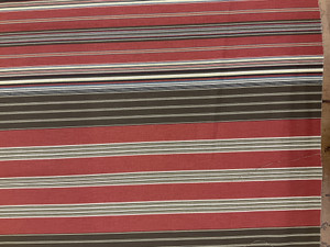 Deveraux Stripe in Heath | Stripes in Brown / Red | Upholstery / Drapery Fabric | P/Kaufmann | 54" Wide | By the Yard