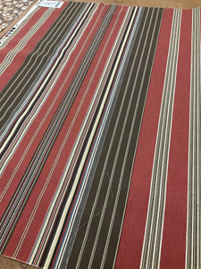 Deveraux Stripe in Heath | Stripes in Brown / Red | Upholstery / Drapery Fabric | P/Kaufmann | 54" Wide | By the Yard