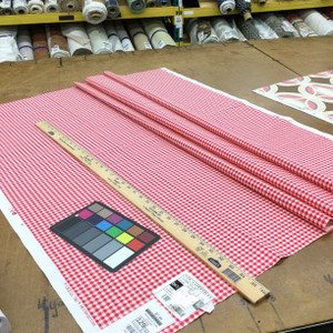 Gingham in Fuchsia | Upholstery / Drapery Fabric | PKL Studio | 54" Wide | By the Yard