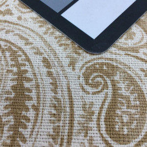 Kingdom in Tussah | Paisley in Tan / Off-White | Upholstery / Drapery Fabric | P/Kaufmann | 54" Wide | By the Yard