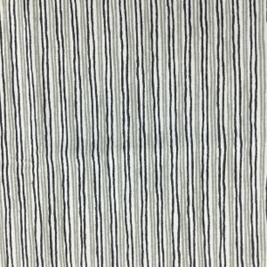 Sullivan in Onyx | Thin Stripes in Black / Grey / White | Upholstery / Drapery Fabric | Magnolia Home Fashions | 54" Wide | By the Yard