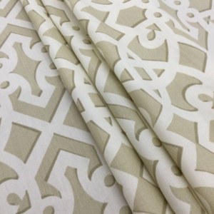 Francis Fret in Sand | Scrollwork in Sand and Beige | Upholstery / Drapery Fabric | Colonial Williamsburg Collection | 54" Wide | By the Yard