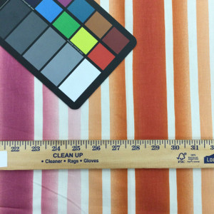 Stillwater in Very Berry | Ombre Stripes in Purple / Orange / Off-White | Upholstery / Drapery Fabric | Braemore | 54" Wide | By the Yard