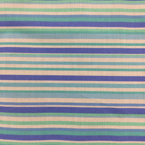 Striped Quilting Fabric | Blue / Green / White | 100% Cotton | 44" Wide | By the Yard