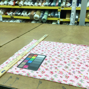 100% Cotton Quilting Fabric | White Polka Dot Pink Purple Floral  | 44" Wide | By The Yard