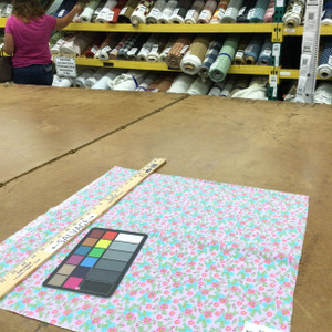 100% Cotton Quilting Fabric | Pink Blue Floral | 44" Wide | By The Yard