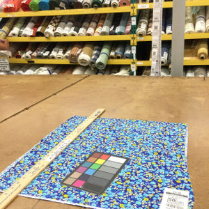 100% Cotton Quilting Fabric | Blue Yellow Floral | 44" Wide | By The Yard