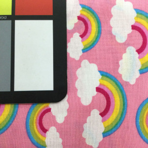100% Cotton Quilting Fabric | Rainbows and Clouds  | 44" Wide | By The Yard