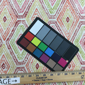 Ricochet in Masala | Bohemian Diamonds in Red / Pink / Green | Upholstery / Drapery Fabric | Richloom | 54" Wide | By the Yard