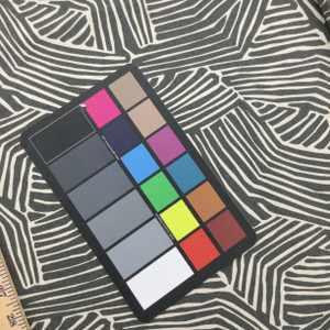 Doba in Charcoal | Abstract in Grey and White | Upholstery / Drapery Fabric | Robert Allen | 54" Wide | By the Yard