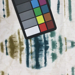 Eventide in Dusk | Tie Dye Ogee in Blue and Green | Home Decor Fabric | Richloom Brand | Drapery / Upholstery | 54" Wide | By the Yard