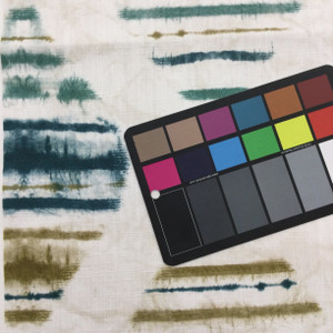 Eventide in Dusk | Tie Dye Ogee in Blue and Green | Home Decor Fabric | Richloom Brand | Drapery / Upholstery | 54" Wide | By the Yard