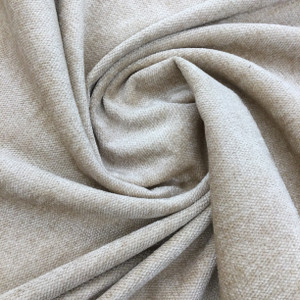Chenille Fabric in Pearl Off White | Heavyweight Upholstery | 54" Wide | By the Yard