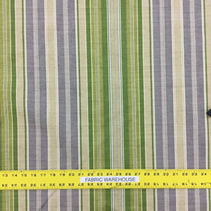 Vera Cruz By Tommy Bahama Green Stripe Printed Drapery And Upholstery Fabric