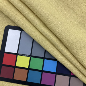 Sensu in Cornsilk | Solid Yellow Linen Like Fabric | Slipcovers / Drapery | Richloom | 54" Wide | By the Yard