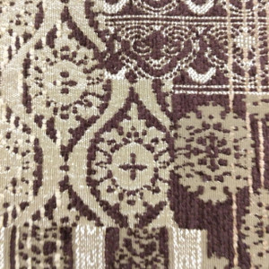 Gold Tan Brown Persian Multi Print Heavyweight Upholstery Fabric | Slipcovers | By The Yard | 54 Inch Wide