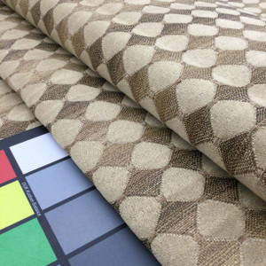 Bronze Brown Diamonds | Upholstery / Slipcover Fabric | 54" Wide | By the Yard