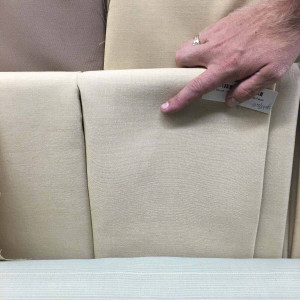 1.55 Yard Piece of Sunbrella Fabric Meridian Maize Acrylic Outdoor Furniture Upholstery 54W