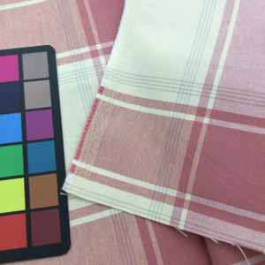 Large Scale Plaid in Pink and Yellow | Home Decor / Drapery Fabric | 54" Wide | By the Yard