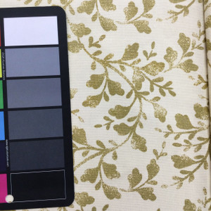 Intertwined in Gold and Cream | Floral Vines | HGTV Home Decor Fabric | Drapery | 54" Wide | By the Yard