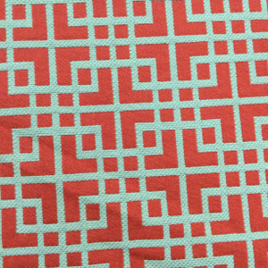 Westbury in Rouge | Square Lattice in Red | Reversible Upholstery Fabric | Clarence House | 54" Wide | By the Yard