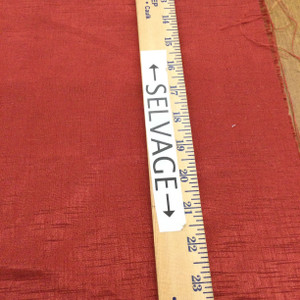 Brick Red Variegated Polyester Silk Drapery Fabric | Drapery | Home Decor | By The Yard | 54 inch Wide